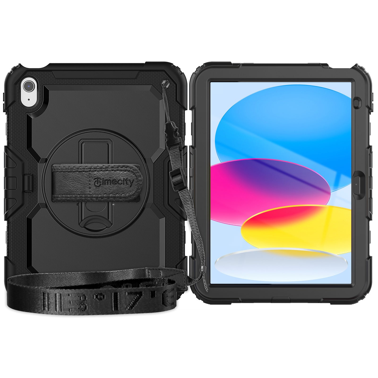 iPad (A16) 11th/10th Gen 11/10.9 Inch Rugged Tablet Case with Hand Strap